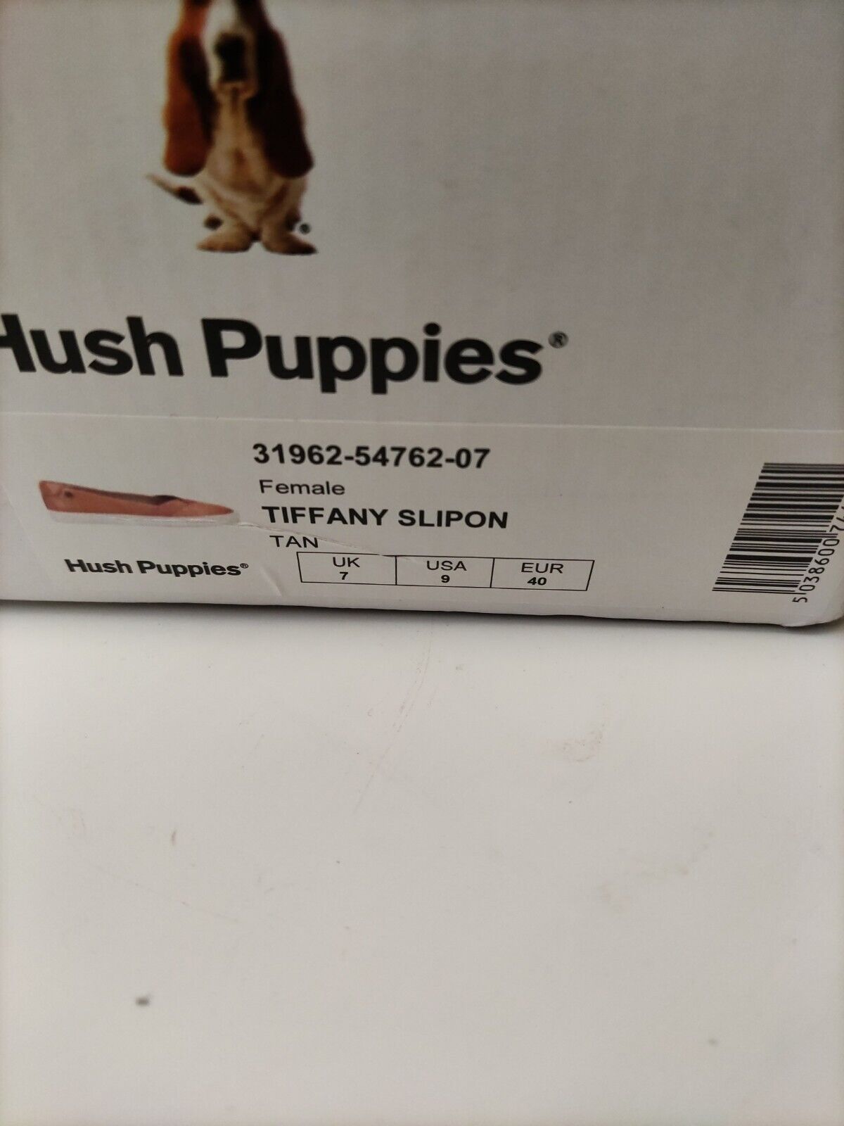 Hush Puppies Tiffany Slip On Plimsoll - Tan. UK 7. ****VS3