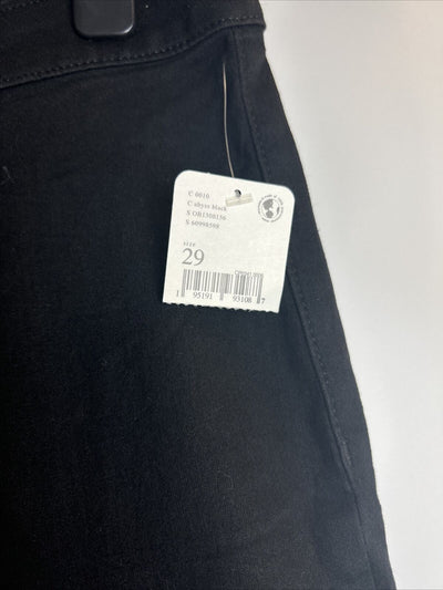 Free People Womens Real Deal Slit Jeans - Black. UK 29 **** Ref V88