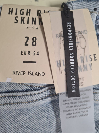 River Island High Rise Skinny Jeans UK 28