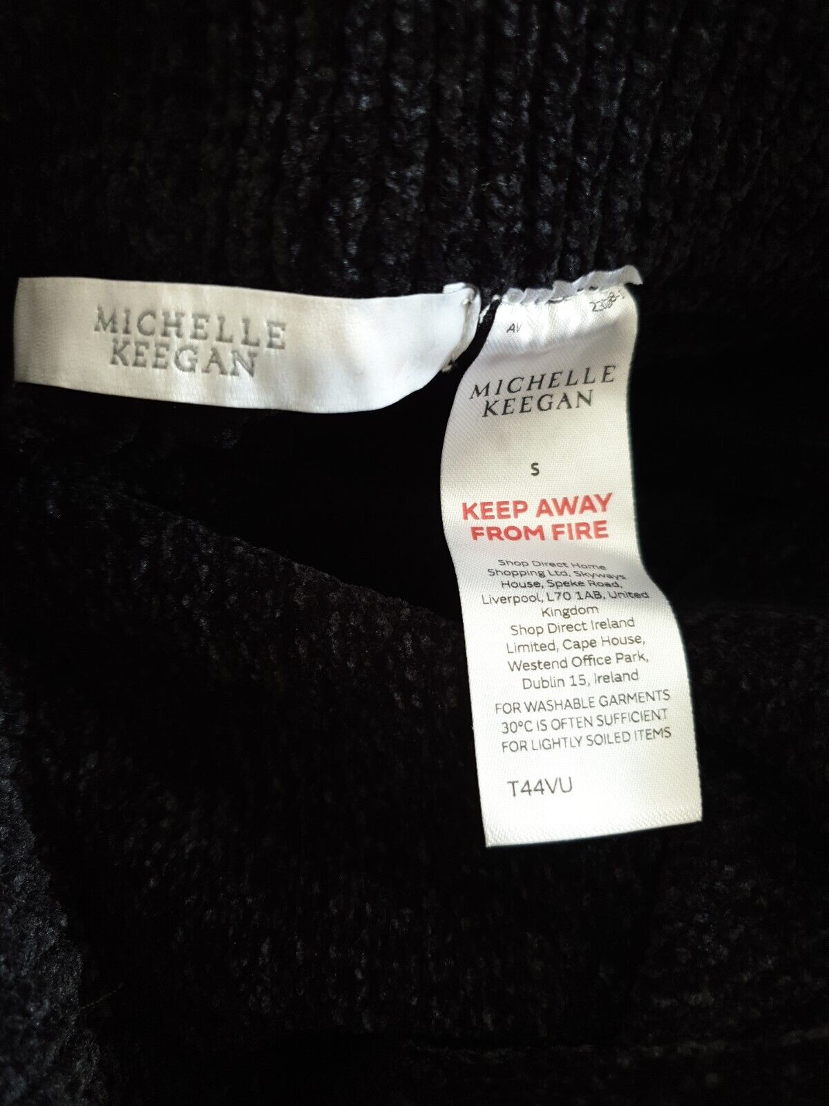 Michelle Keegan Chenille Black Leggings Size XS****Ref V536