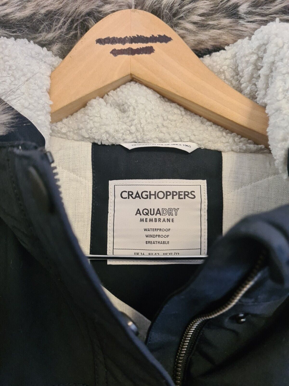 Craghoppers Womens Elison Jacket Dark Navy Size 16 BNWT Ref****V28