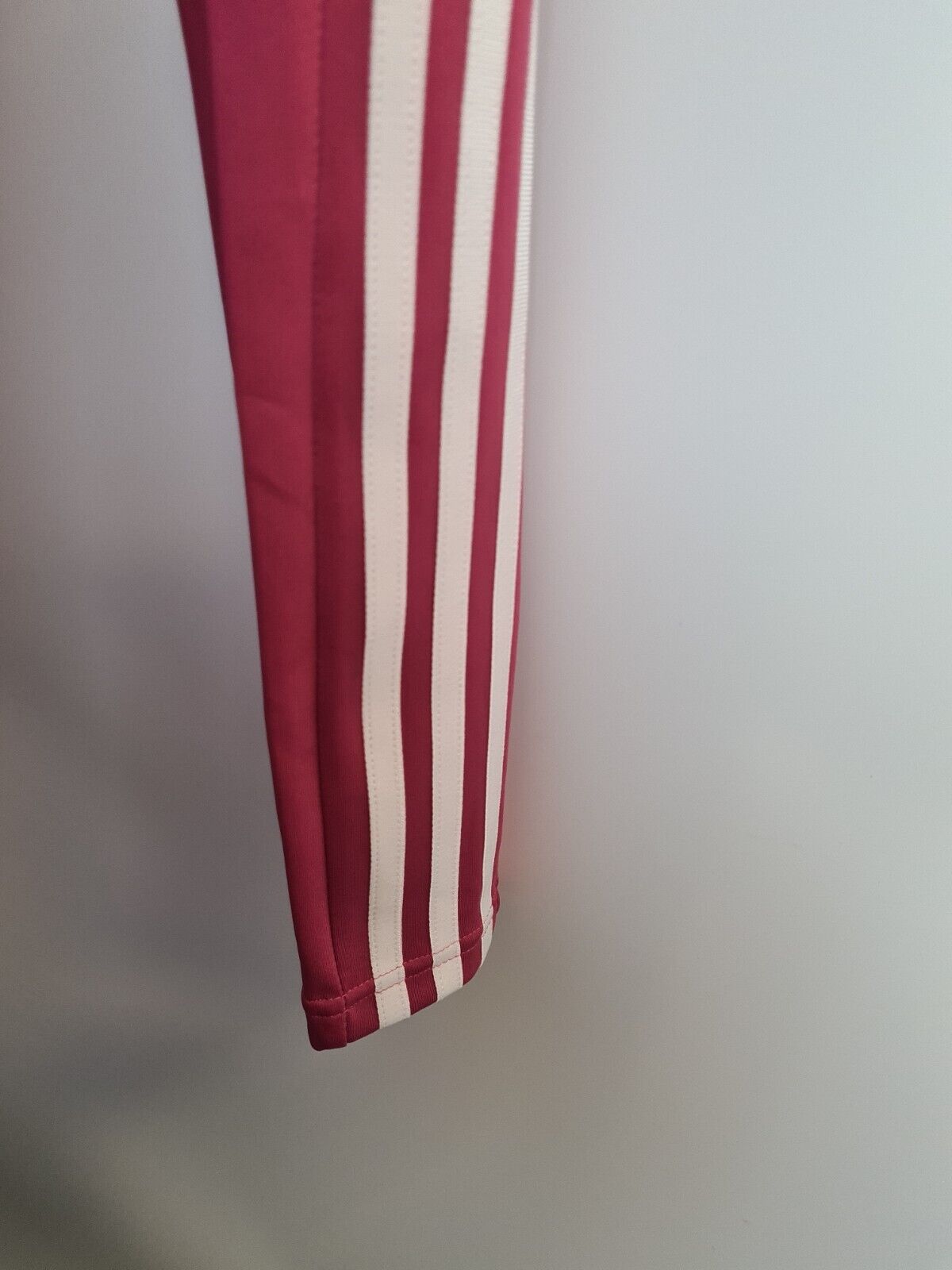 Adidas Pink 3 Stripes 7/8 Length High Rise Leggings Size 2XS **** V264