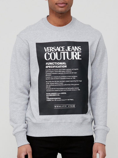 Versace Jeans Couture Box Logo Sweatshirt - Grey. UK XL. ****V99
