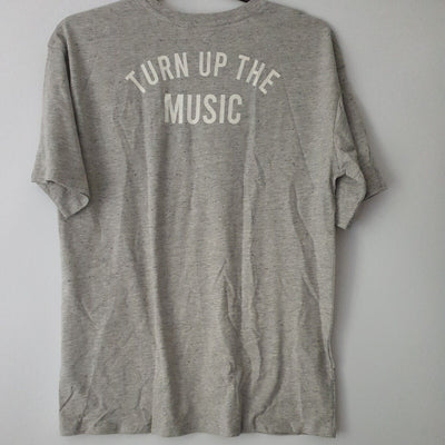 Mango Teen boys Grey Tshirt turn up the music Size XS-S ****Ref V261