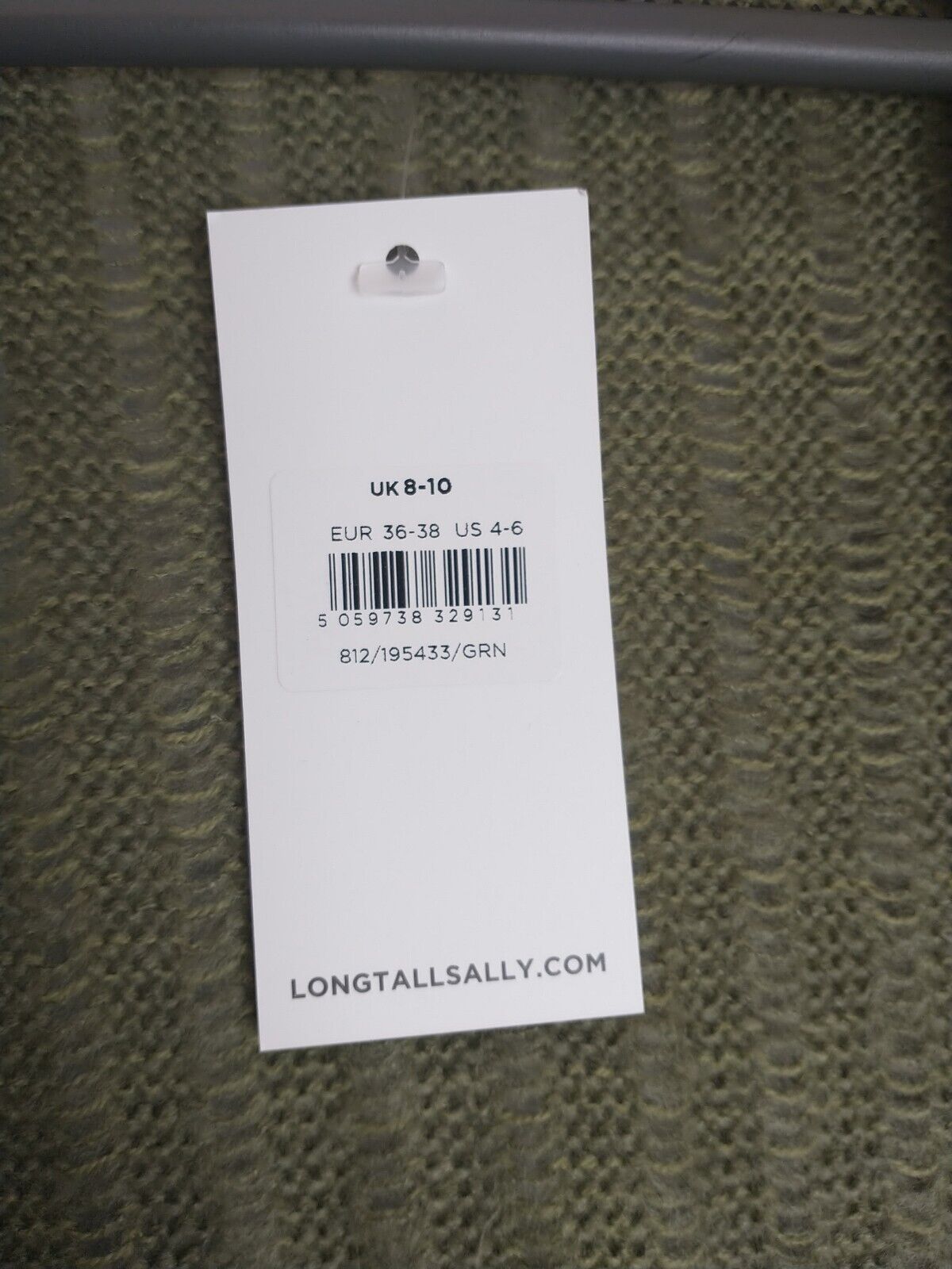 Long Tall Sally Longline Cardigan - Green - UK 8-10 **** Ref V43