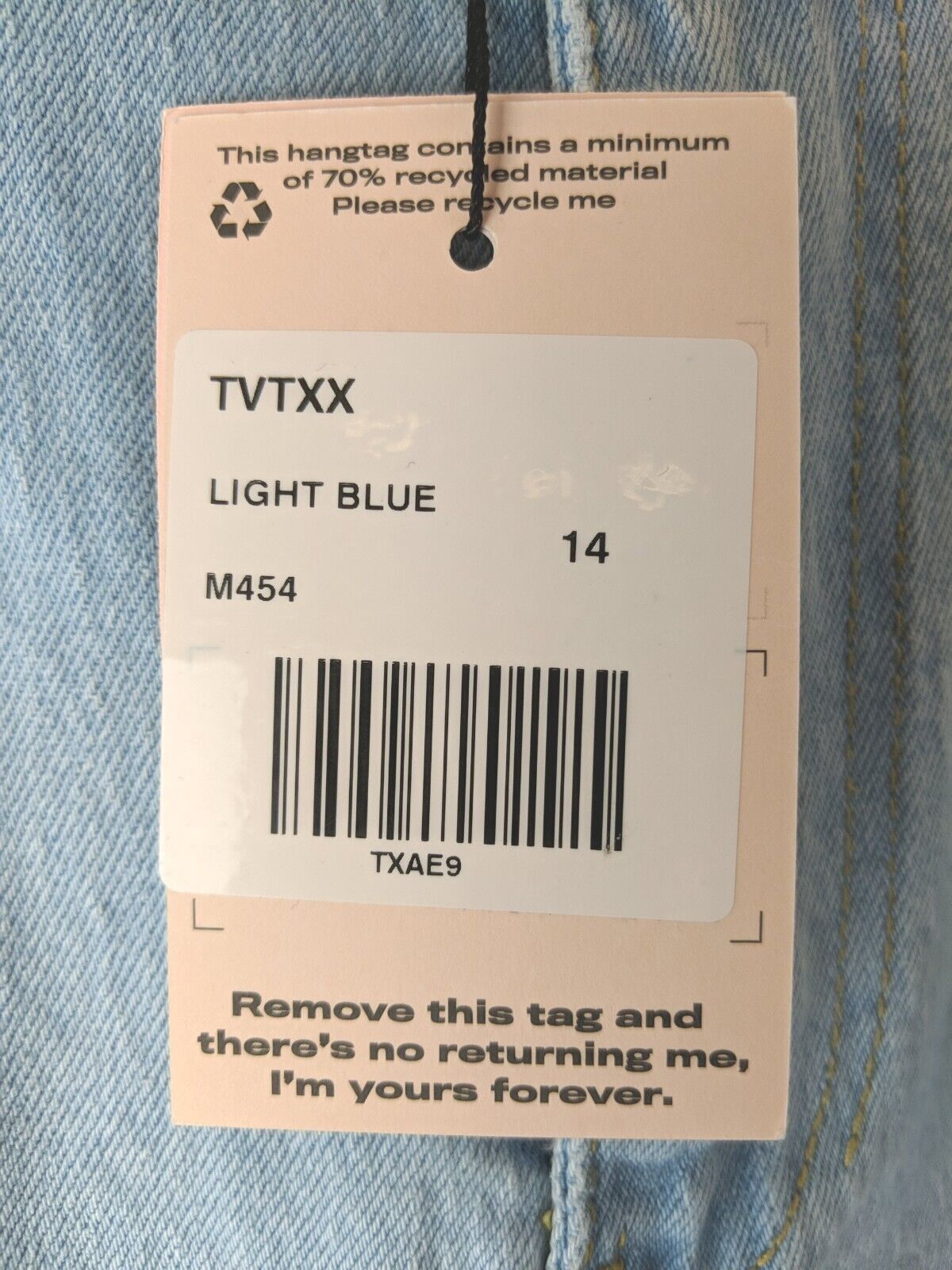 Missguided Bleach Straight Leg Jeans - Light Blue. UK 14 **** Ref V248