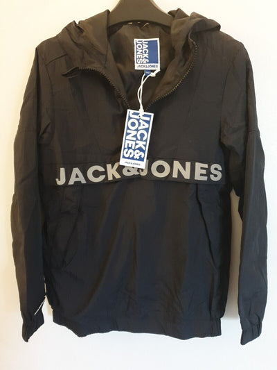 Jack&Jones Boys Reflective Logo 1/4 Zip Jacket- Black. Uk10yrs