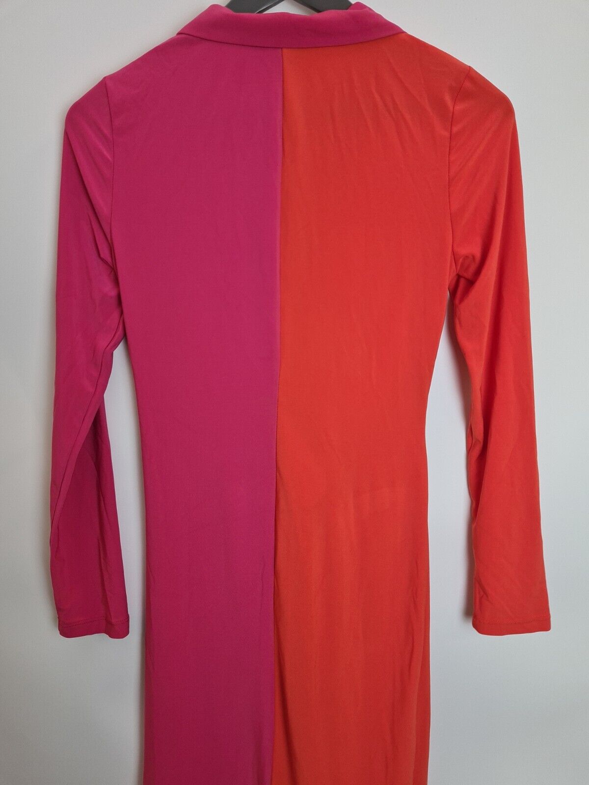 Never Fully Dressed Pink And Orange Colour Block Dress Size UK 6 **** V211