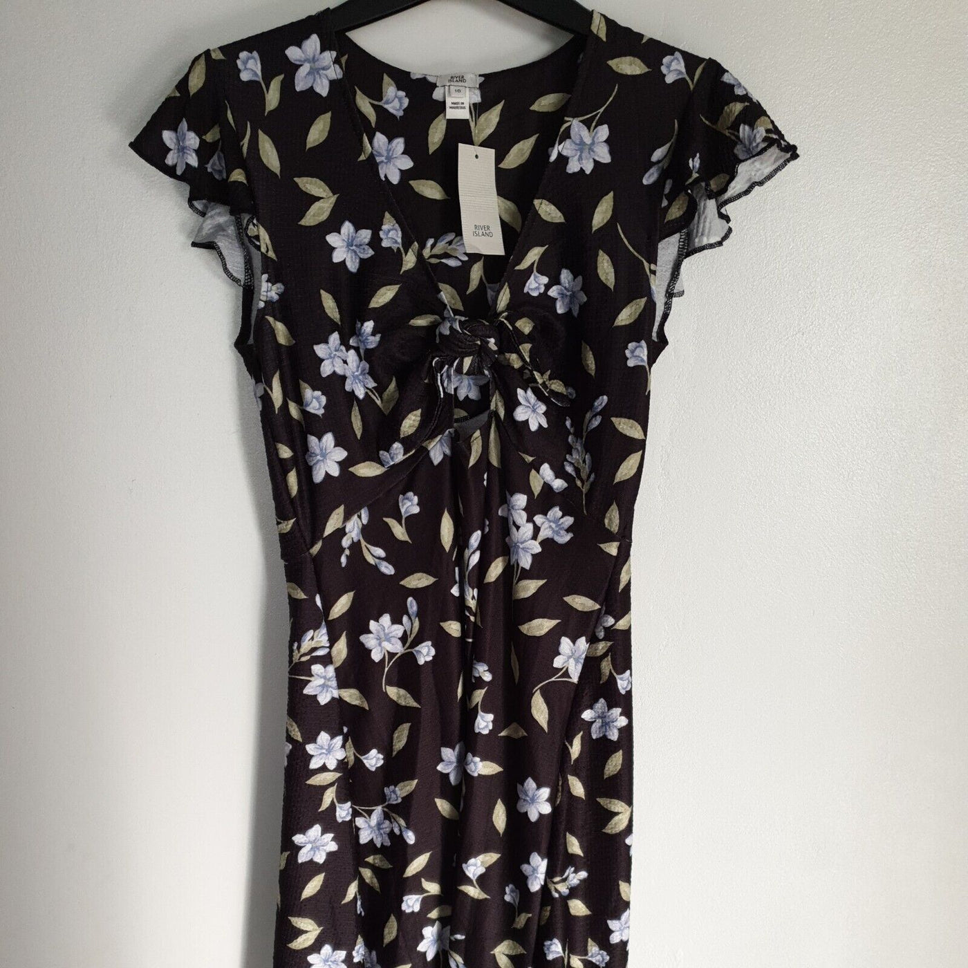 River Island Black 80s Utilitarian Dress Uk10****Ref V40