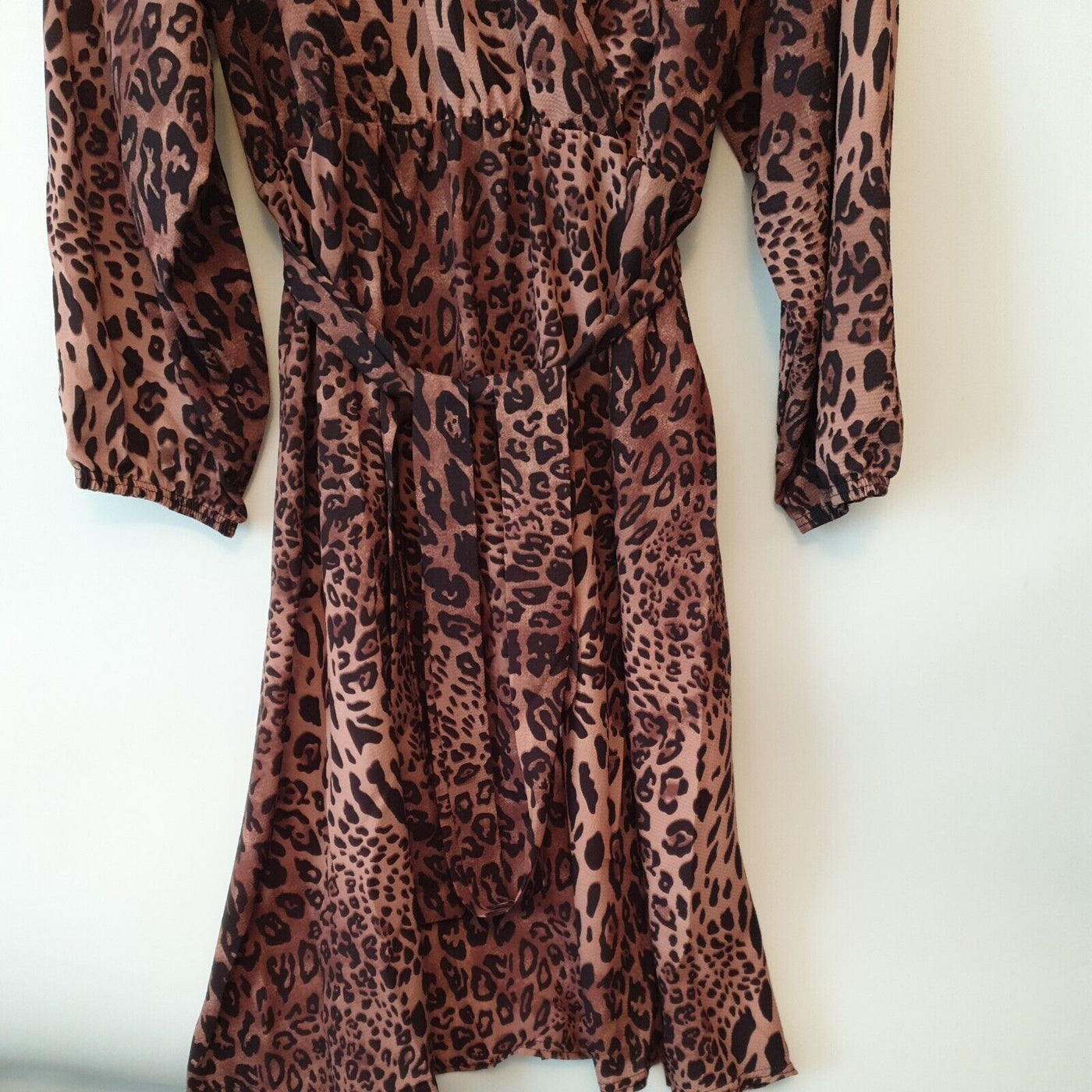 Yours London Curve Brown Leopard Print Dress Size 22****Ref V66