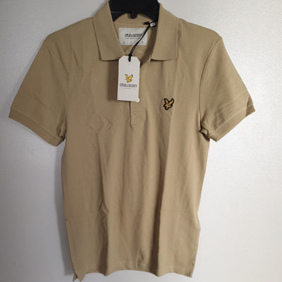 Lyle&Scott Plain Polo Shirt Natural Green Size XS****Ref V186