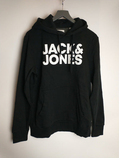 Jack & Jones Hoodie - Black.UK Large **** Ref V35