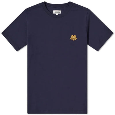Kenzo Tiger Crest Navy Blue T-Shirt. Size 2XL.