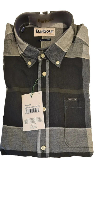 Barbour Stirling Tailored Fit Shirt Pine Tartan Size Small Ref**** SW23