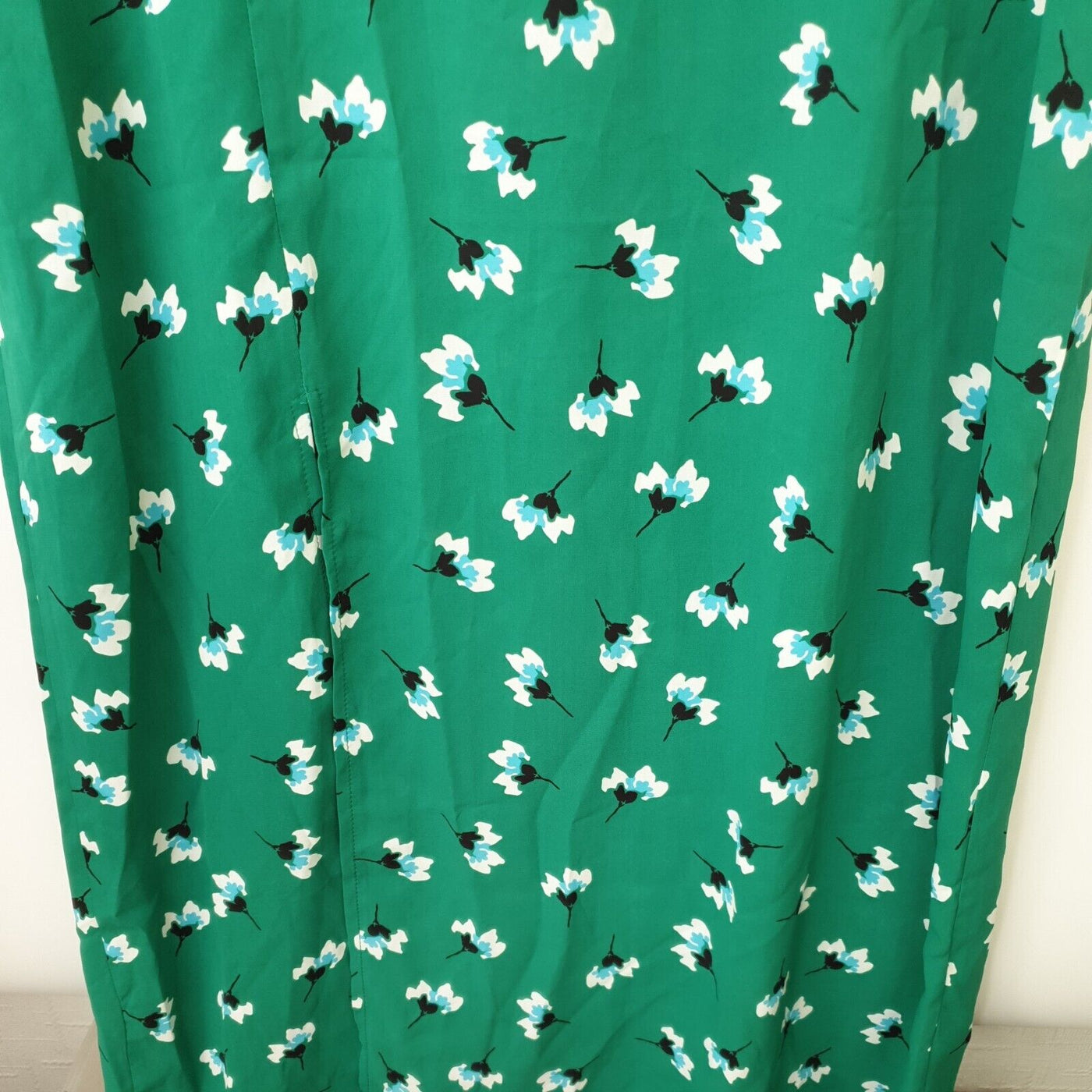 Quiz Green Floral Midi Slit Dress Green Uk 16****Ref V349