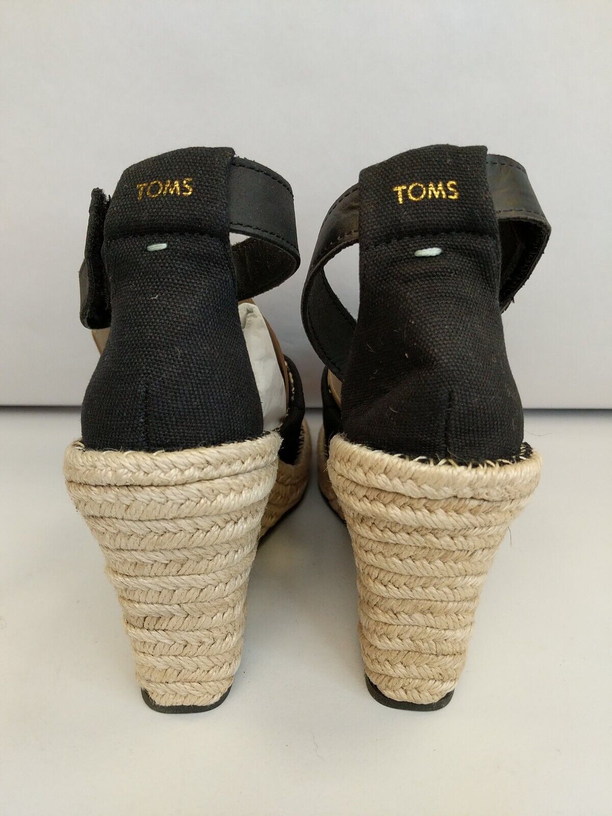 Toms Marisol Black Wedge. UK 6 **** VS2