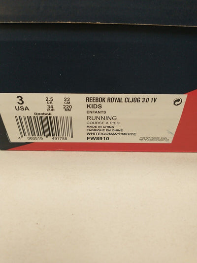 Reebok Royal CLJog 3.0 1V. Size UK 2.5 **** VS2