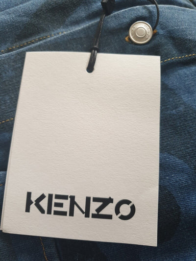 Kenzo K- Tiger Denim Overshirt- Blue. Uk XL