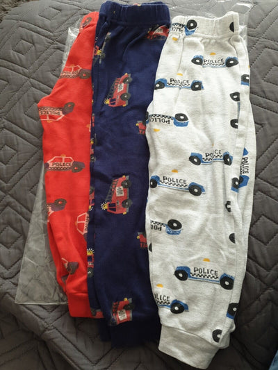 Boys 3 Pack Transport Snuggle Fit Pajama Multi Size 4-5yrs****Ref V504