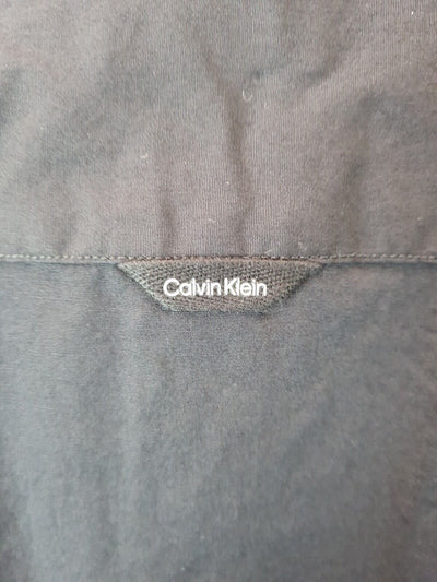 Calvin Klein BT Stretch Poplin Stand Collar Shirt Slim Fit Size UK 4XL **** V29