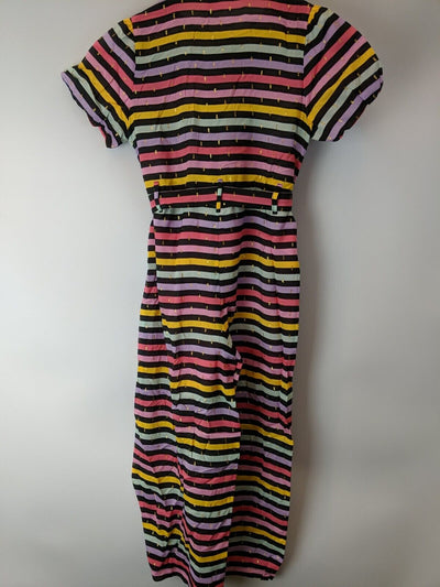 Sonia Rykiel Girl's Striped Jumpsuit Size 4 Years **** V391