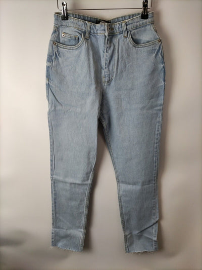 Missguided Bleach Straight Leg Jeans - Light Blue. UK 10 ****V29
