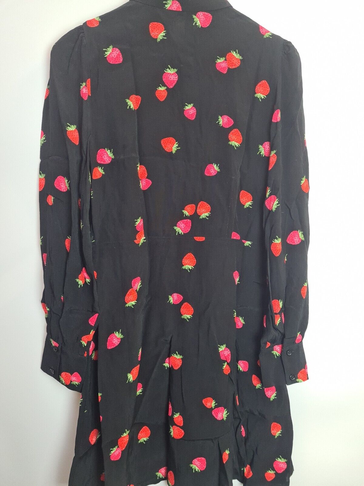 Nobodys Child Abbey Strawberry Black Tessie Mini Dress Size 8 **** V218