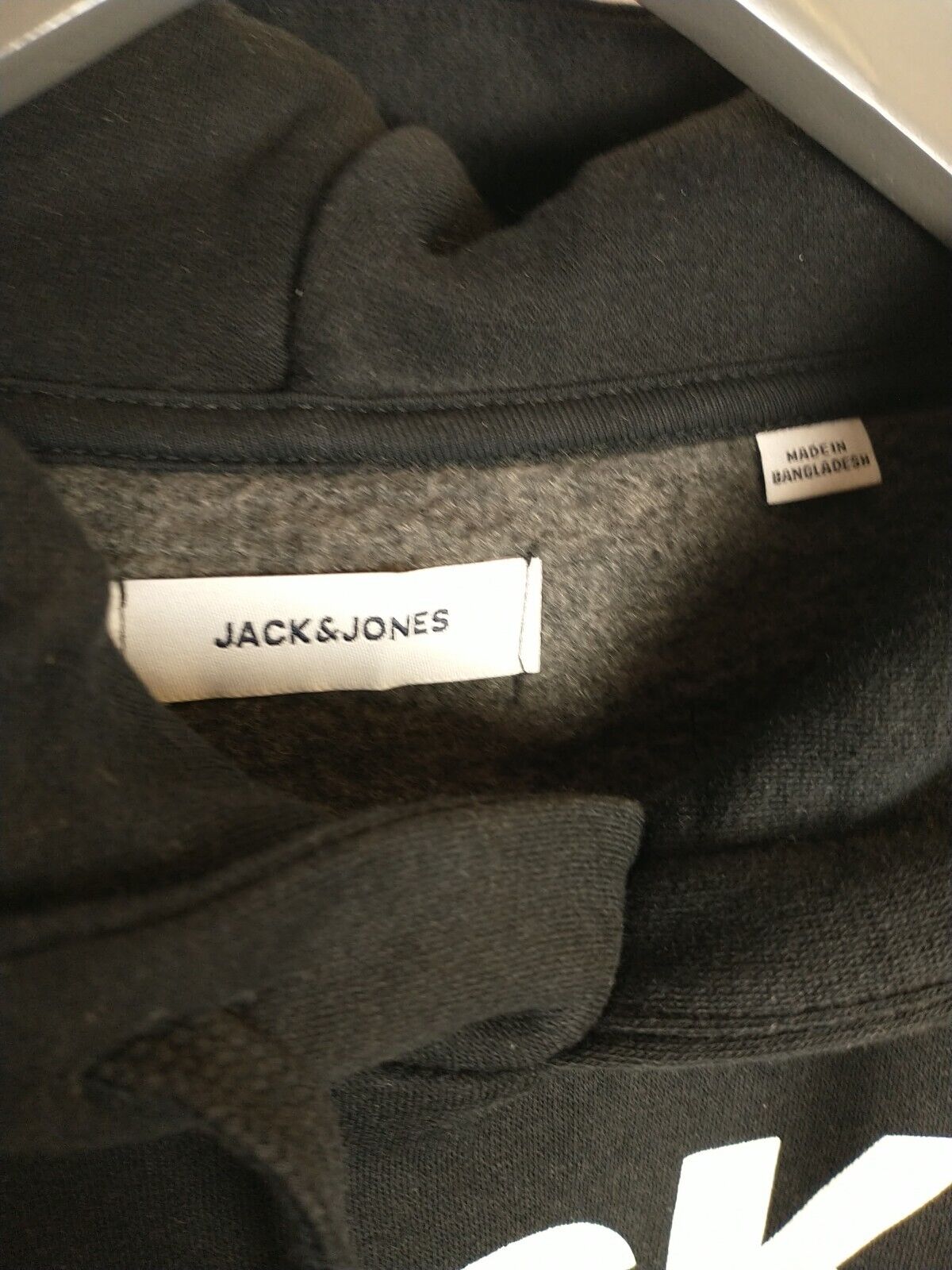 Jack & Jones Hoodie - Black.UK Large **** Ref V35