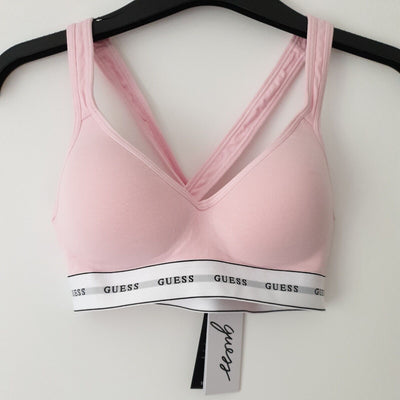 Guess Triangle Padded Sports Bra Pink Size XS****Ref V39