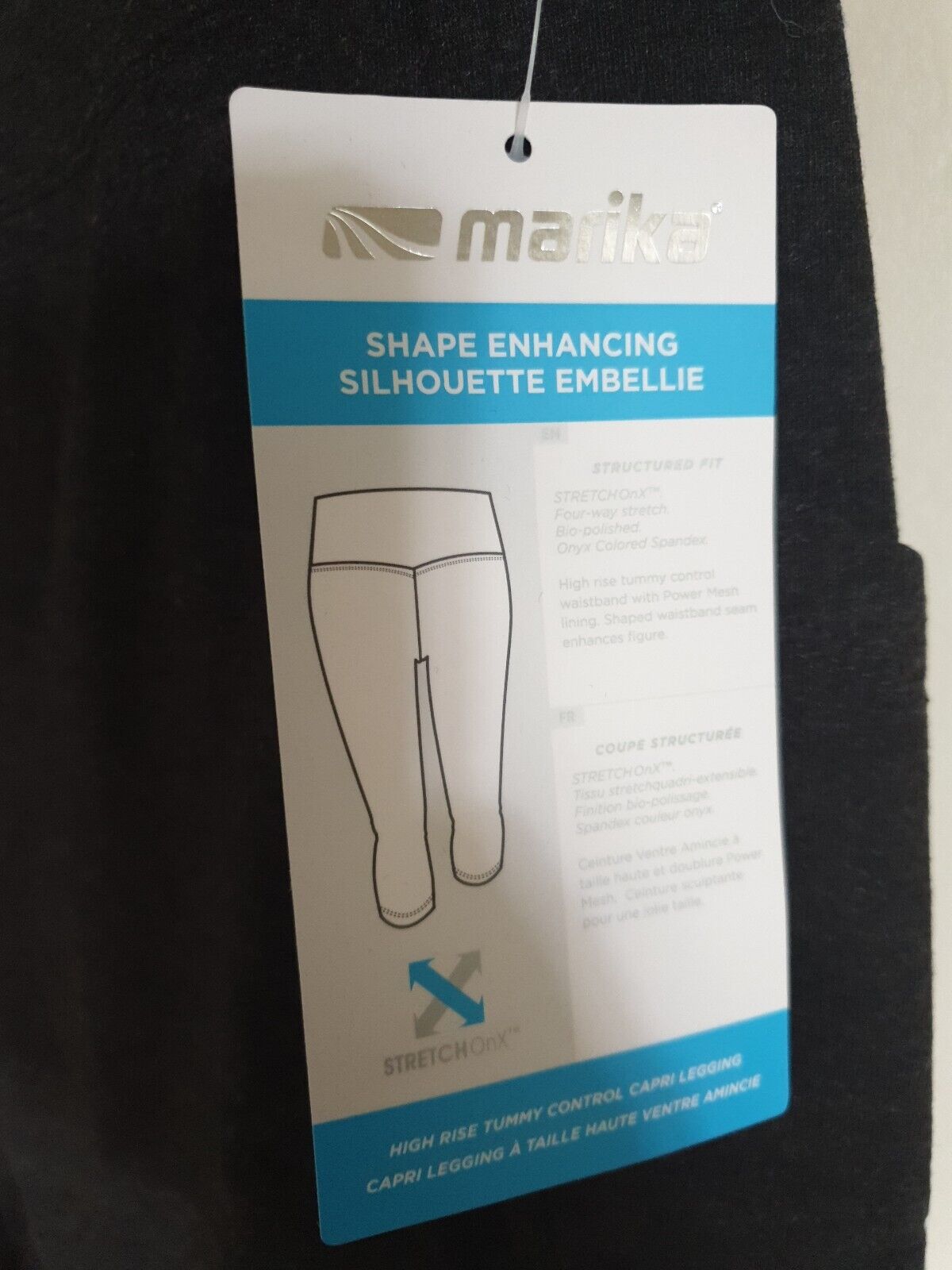 Marika Bailee Teal Cotton Blend Capri Leggings Grey Size XL Ref M1