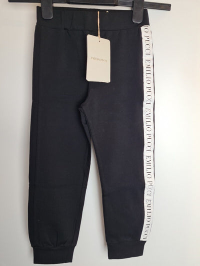 Emilio Pucci Black Tracksuit Bottoms Size 10 Years****Ref V148