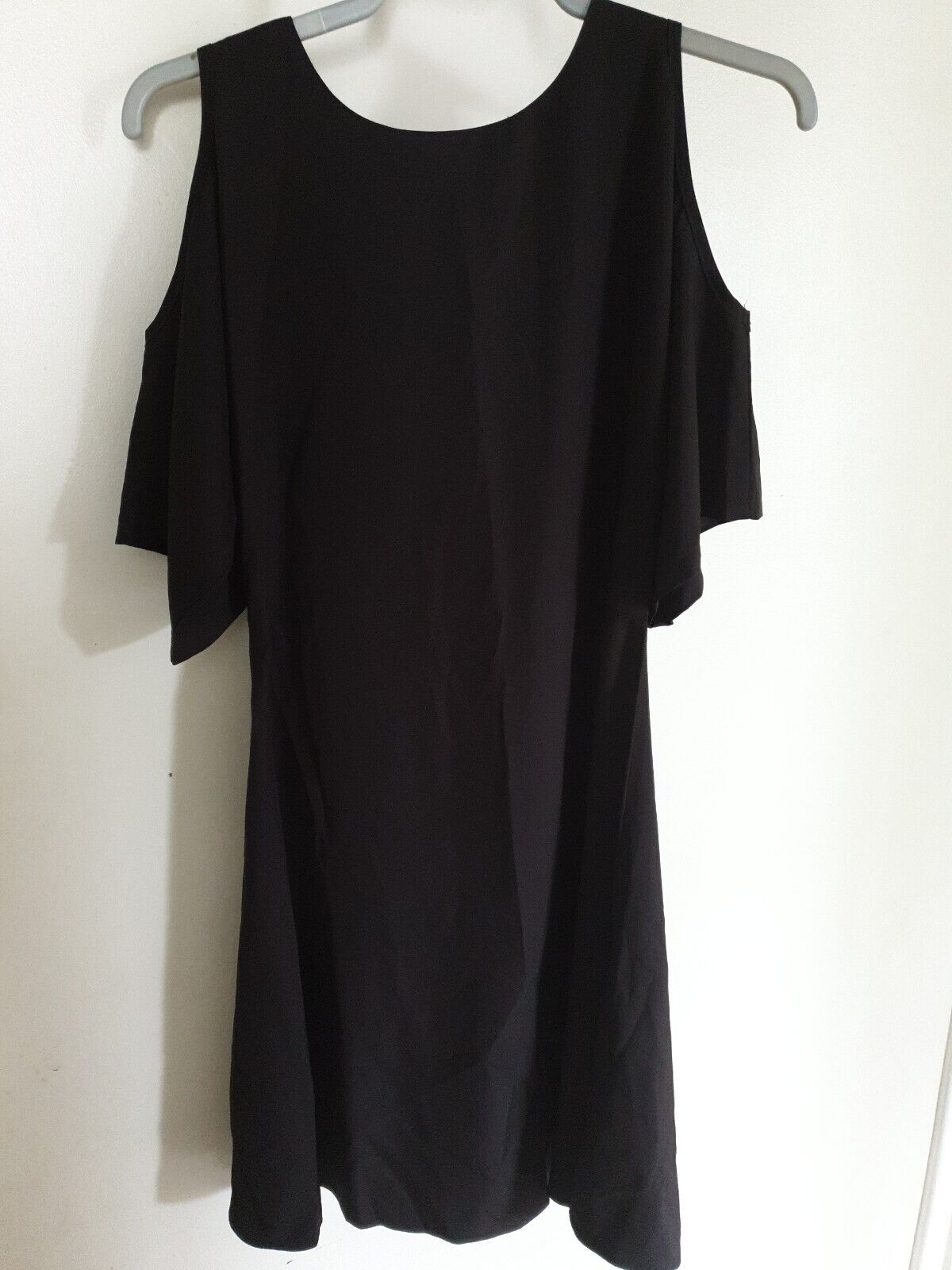 Pepe Runa Black Cold Shoulder Dress Size S Ref Y4