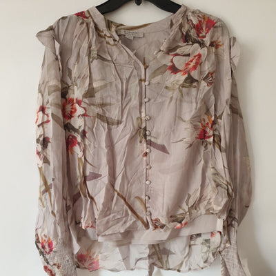 All Saints Floral Print Blouse Size 8****Ref V187