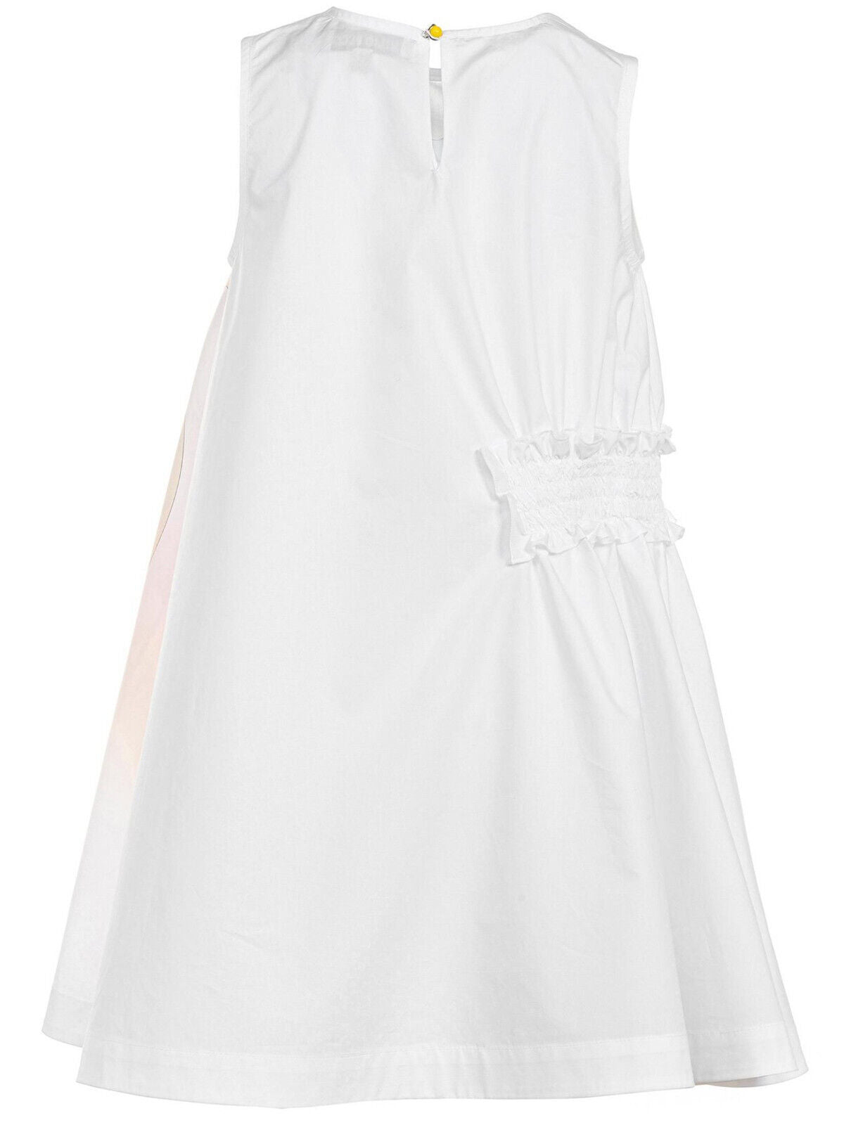 Emilio Pucci Kids Logo And Ruched Side Dress - White. 2 Years. ****V76