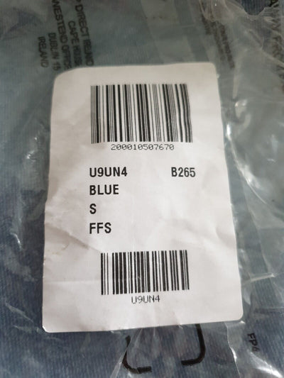 Pieces Button Front Mini Shirt Dress Blue Size S****Ref V535
