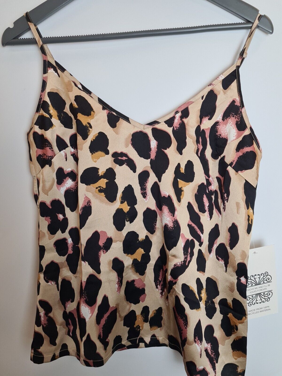 Never Fully Dressed Paola Brown Leopard Cami Top Size UK 6 **** V220
