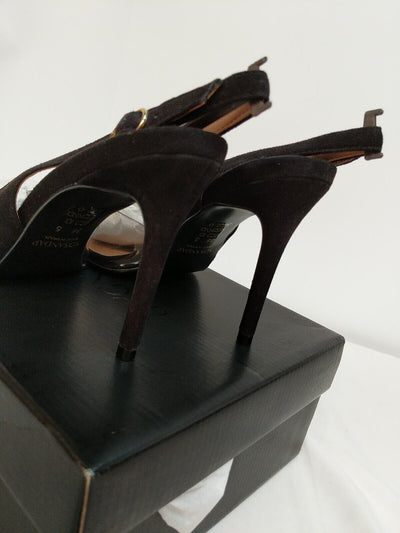 Sosandar Carmen Black Heels Size UK 6 **** VS1