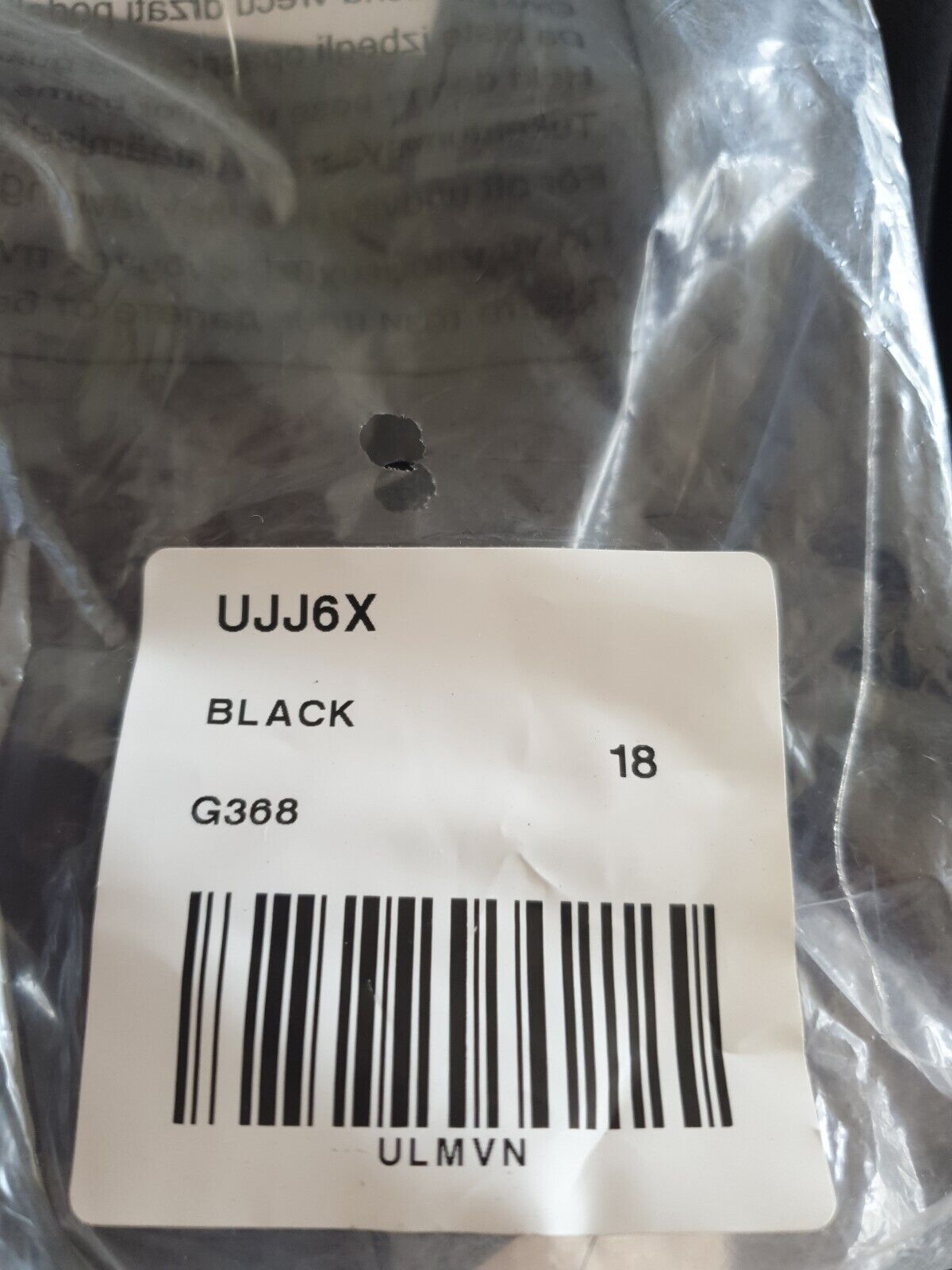 Judi Love Puff Sleeve V Neck Mini Black Dress UK 18