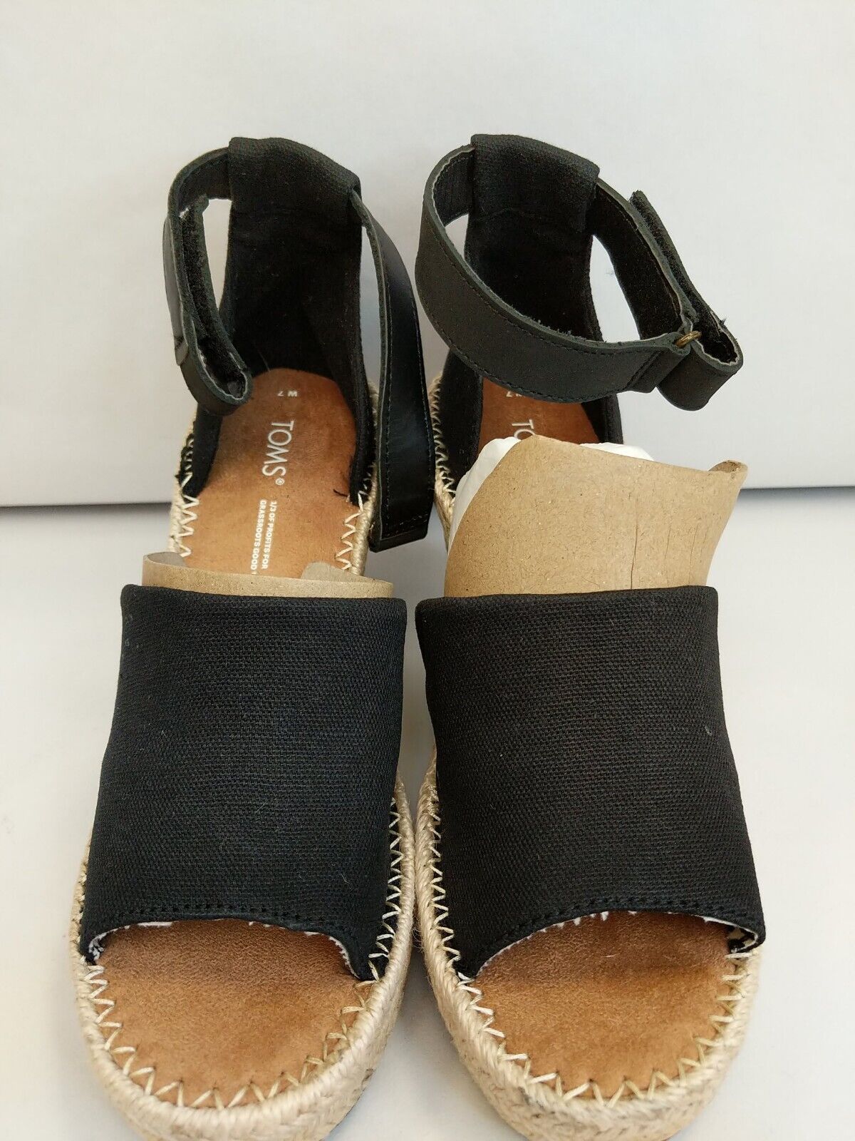 Toms Marisol Black Wedge. UK 5. **** VS2