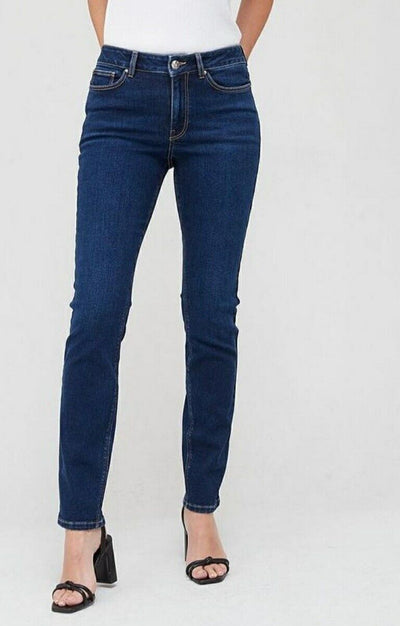 Slim Cigarette Jean Dark Wash Blue. Uk 12 ****Ref V551