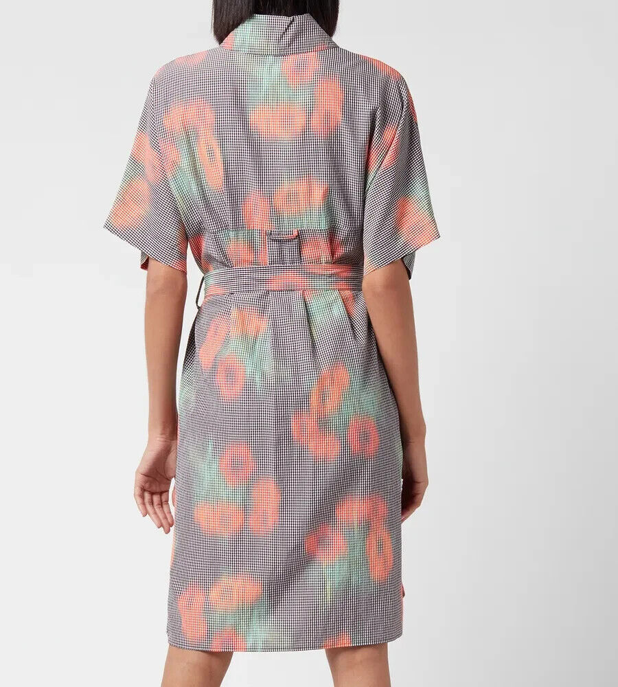 KENZO Women's Printed Belted Shirting Dress - Cherry. UK 6. ****V82