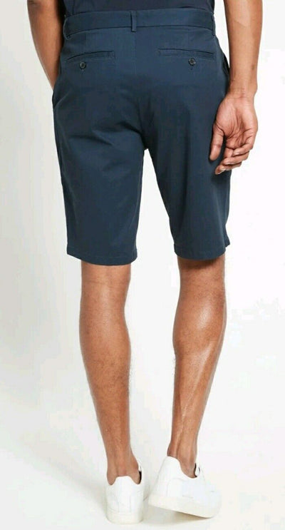 Stretch Chino Short Petrol Blue Uk 38****Ref V539