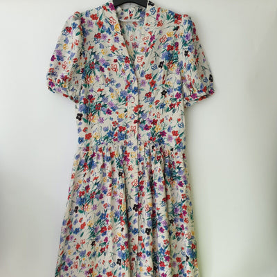 Michelle Keegan Soft Button Floral Maxi Dress Uk10 ****Ref V260