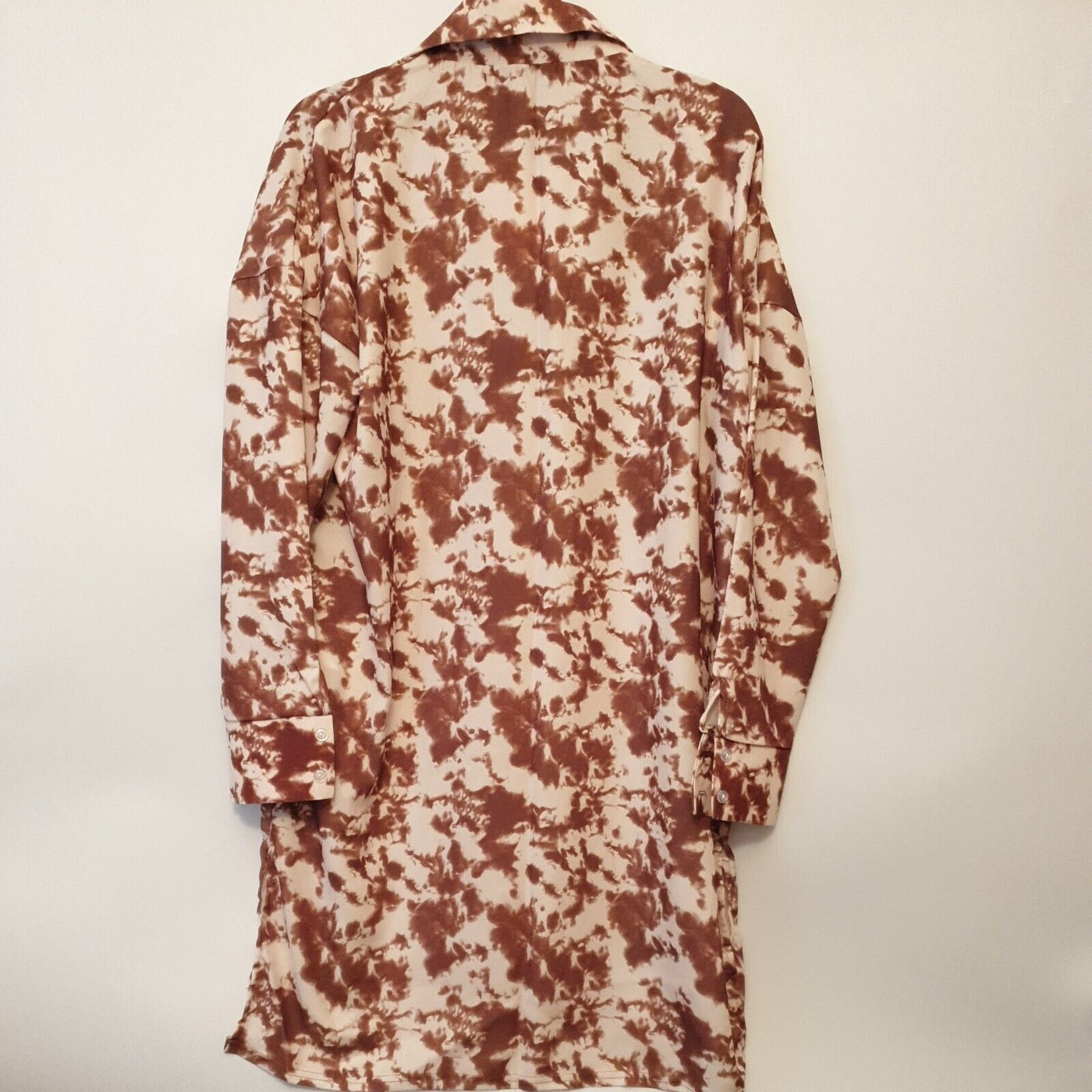 Missguided Brown Shirt Dress Size 16 ****Ref V138