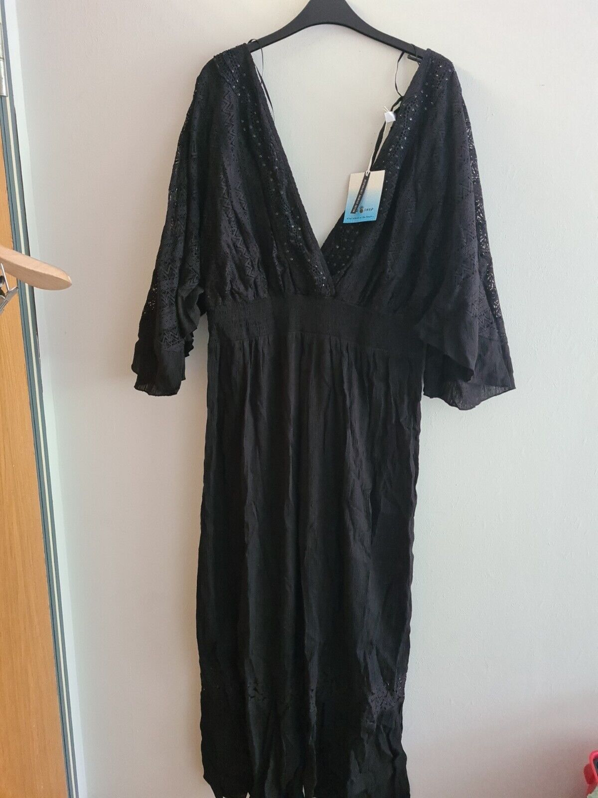 River Island Sun Shop Black Jumpsuit Size 22 BNWT Ref****V509