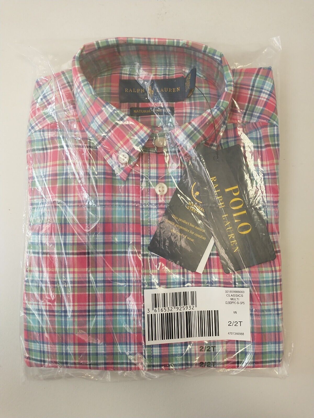 Ralph Lauren Classic Multi Shirt. UK 2 Years **** Ref V29