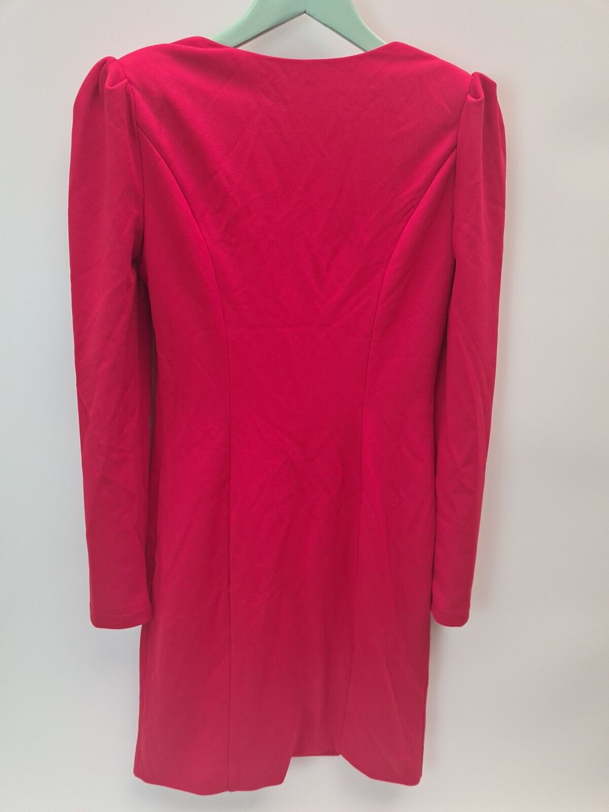 Chi Chi London Bodycon Party Dress. Long Sleeve. Red. Size UK 12 **** V38