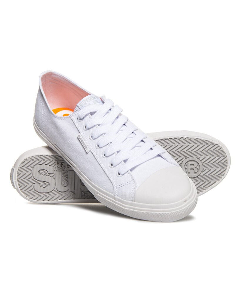 Superdry Mens Optic White Low Pro Sneakers Size 8 **** NEW WITH DEFECTS -- VS1