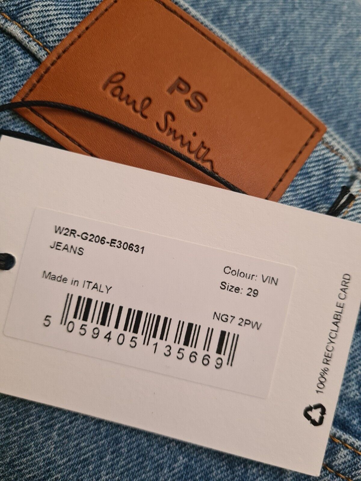 paul smith Denim Jeans Blue Size 29 ****Ref V203