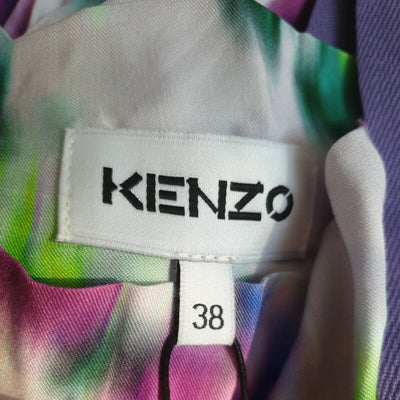 Kenzo Printed Waisted Midi Dress Size 38****Ref V26